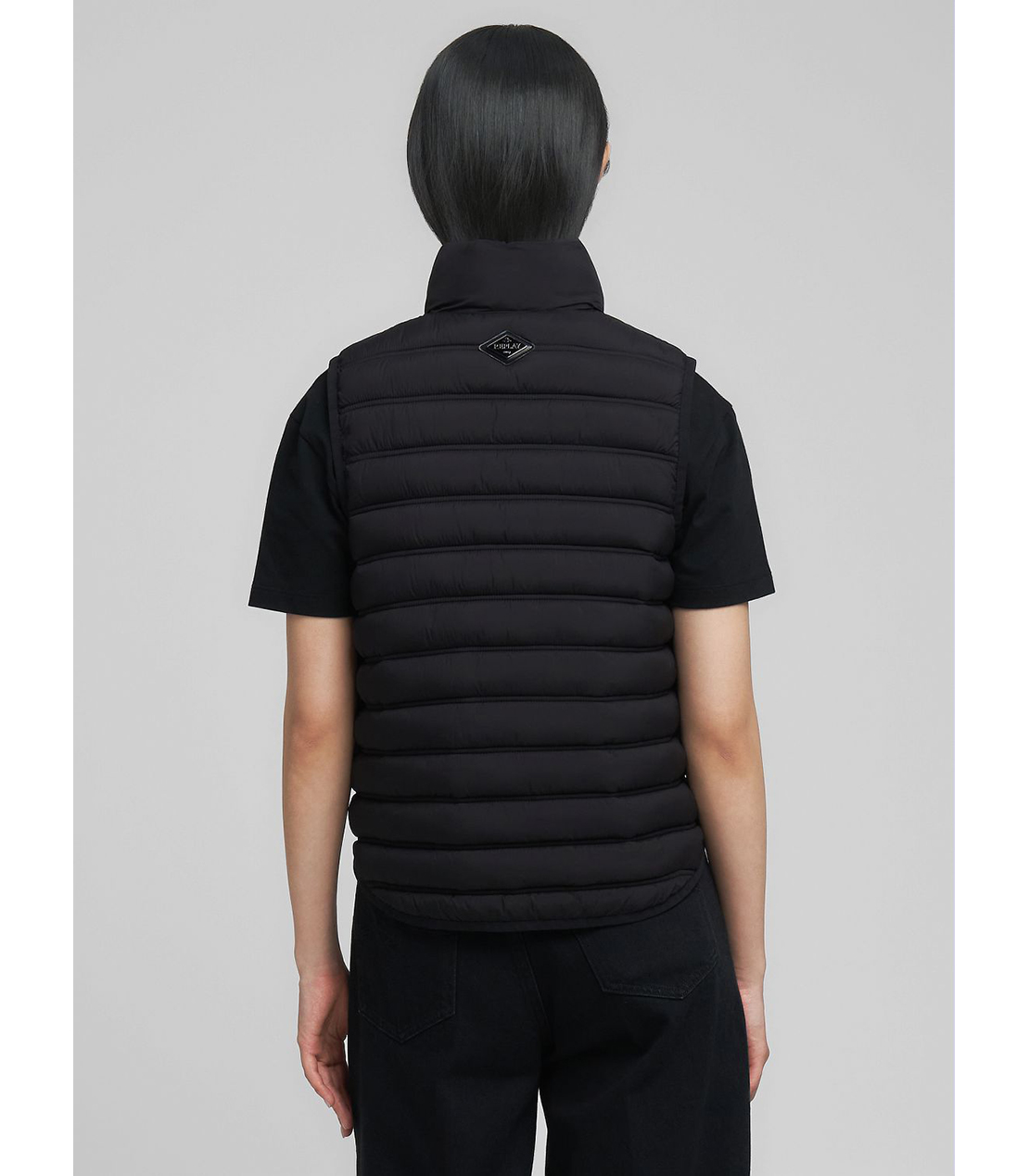 レギュラーフィット・パデッドベスト 詳細画像 ブラック 3